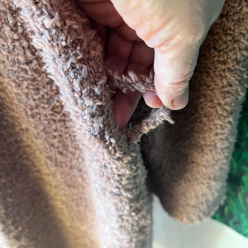 SKIMS NWT Cozy Boucle Knit long robe camel RARE FIND - Picture 5 of 15